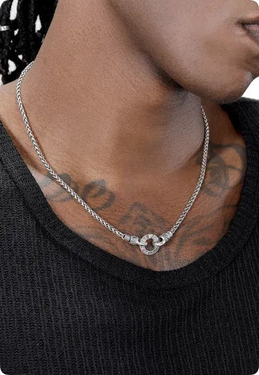 S925 sterling silver clavicle necklace for women with simple pendant, available in 50cm, 55cm, and 60cm chain lengths.