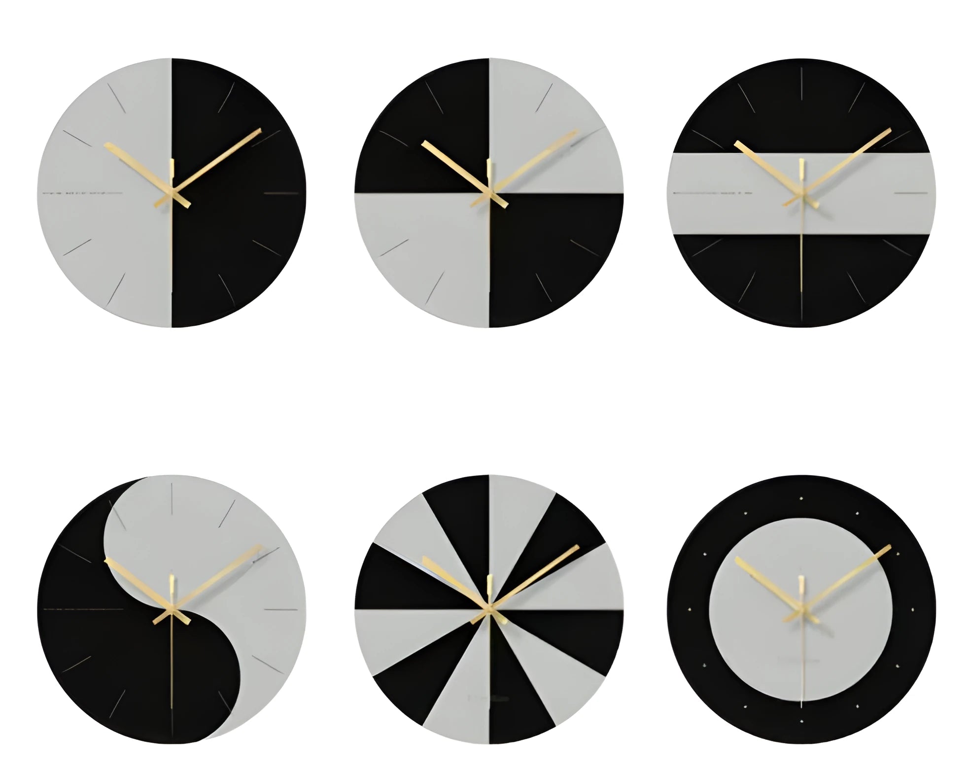 Minimalist clear tempered glass wall clock with printed numerals, 29.5cm in diameter.