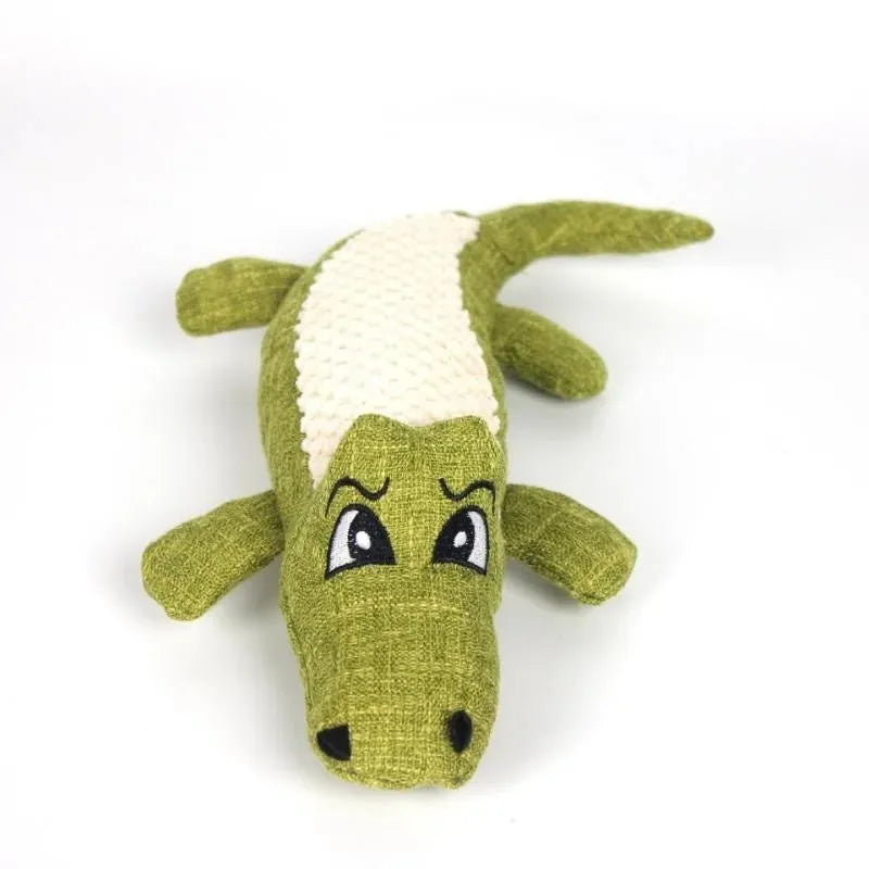 Corn cob grid texture pet plush toy with biting sound in blue, green, or red colours for cats and dogs