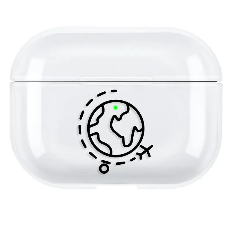 Simple solid colour PC protective shell case for Apple AirPods Pro 3 earphones