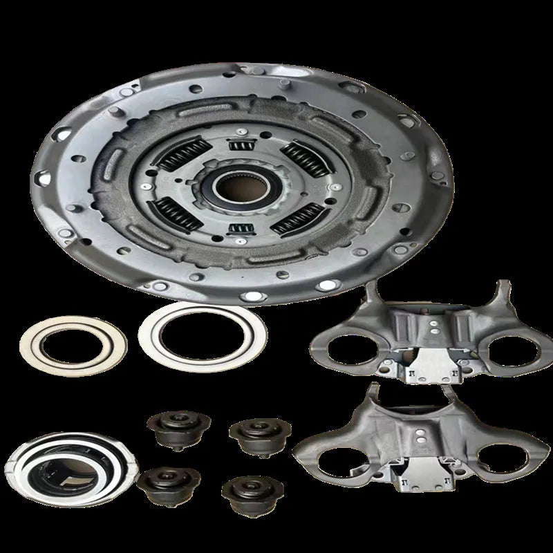 6DCT250 dual clutch and kit assembly with pickling plate construction for automatic clutch replacement