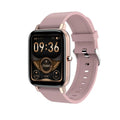 H80 sports smart watch with black silicone strap showing ECG and blood oxygen monitoring on its 1.69-inch screen.