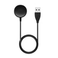 Black USB watch charger with fast charging cable for smart watches