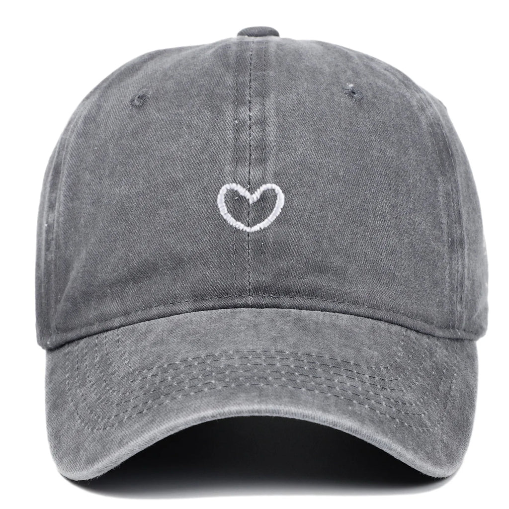 Adjustable cotton baseball cap with embroidery detailing and dome crown in various colour options