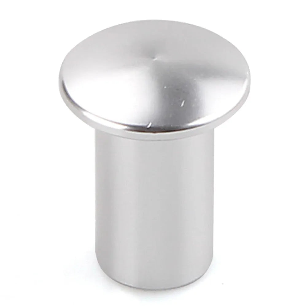 Aluminium alloy drift handbrake button cap in gold, silver, black, blue, and red colours.