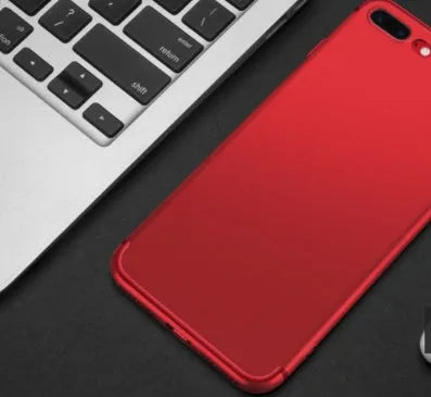 TPU silicone mobile phone case for iPhone 7 8 6 6S in black, blue, red, or white colour.