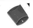 Silver aluminum alloy tablet stand with white mount holding tablet at adjustable angle