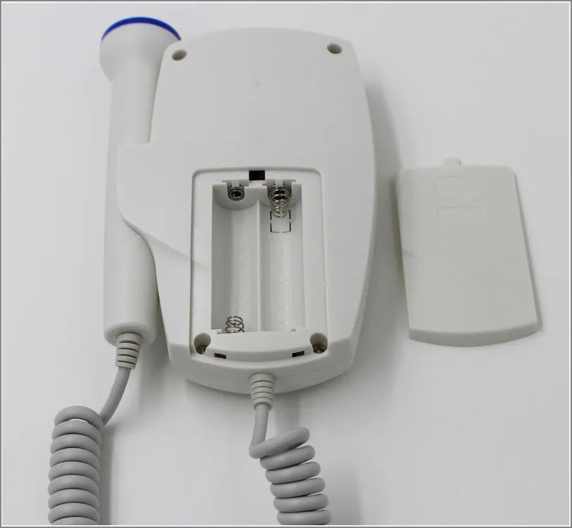 Digital waveform dual display fetal doppler heart rate monitor with TFT colour screen and ergonomic probe