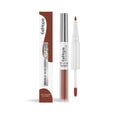 Double-headed lip liner and lip lacquer pen with included lipstick in case.