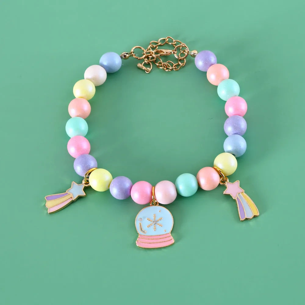 Macaron-themed pet collar accessories in resin with adjustable sizing options