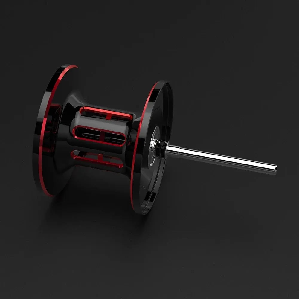 Drip wheel fishing reel with rocking wheel line in left and right hand wheel configurations