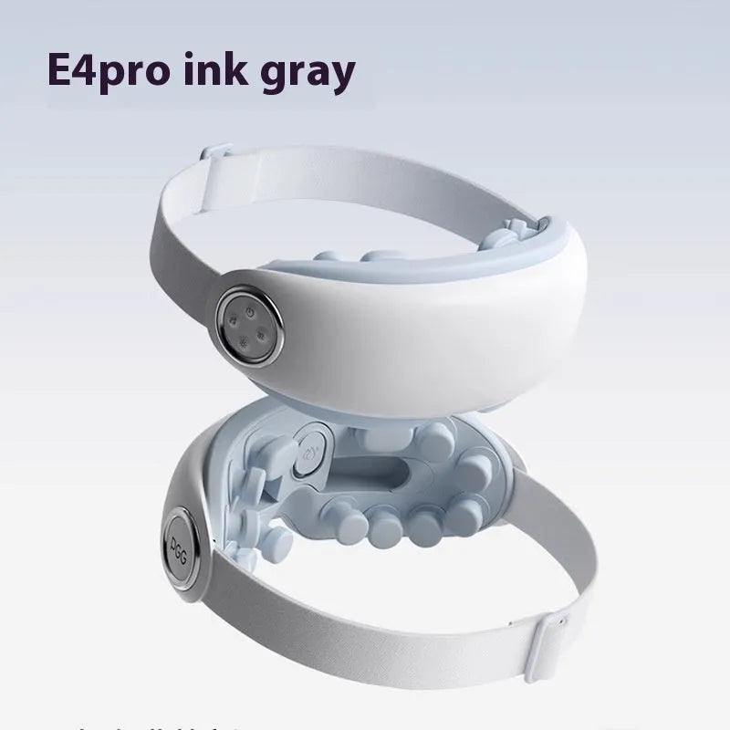 Bluetooth Steam Smart Eye Moisturising Instrument in purplish gray, showing its ergonomic shape and display.