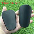 Extra small plastic football shin guards in black or white colour options