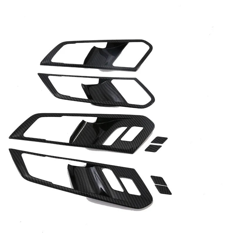 Black ABS plastic centre console decoration panel for 2019 BMW X5 interior.