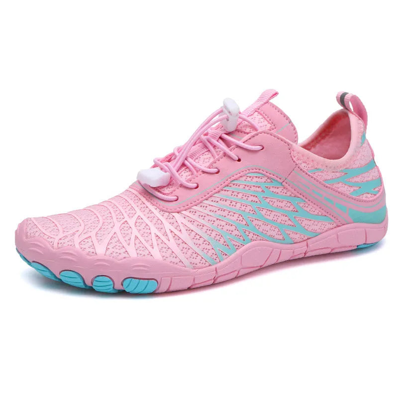 Upstream lace-up casual sports shoes in multiple colours on a white background
