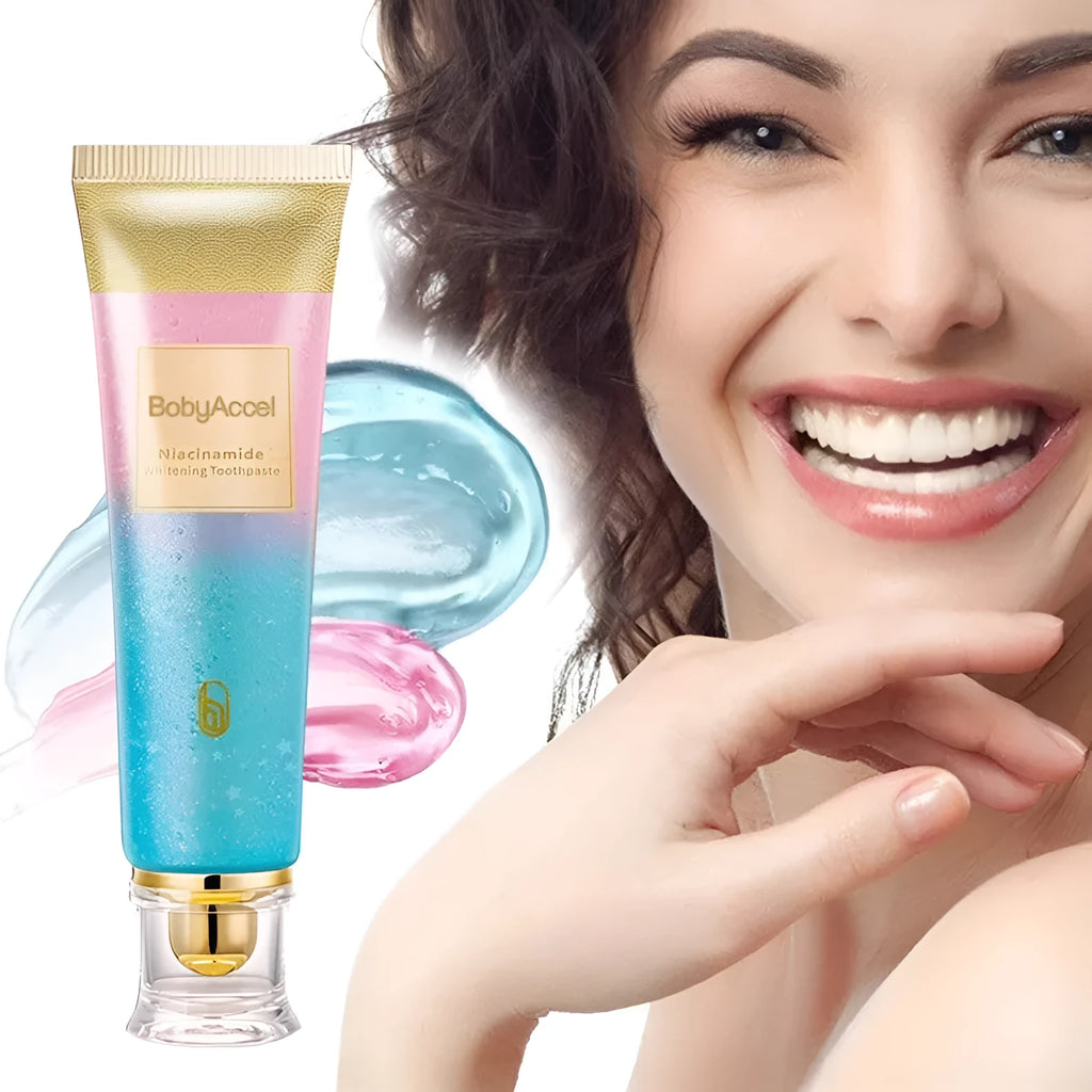 100g tube of nicotinamide whitening toothpaste for adults.