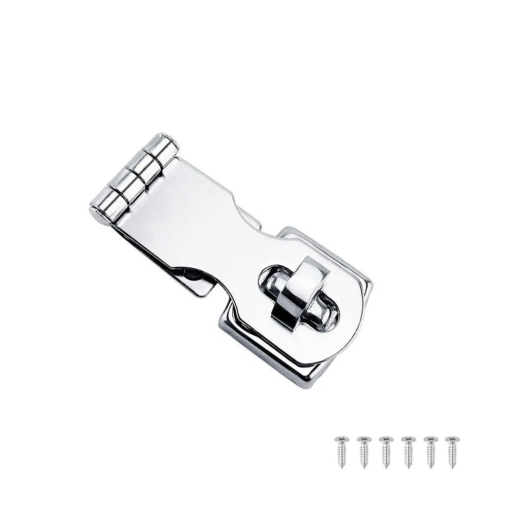 Silver 304 stainless steel lock latch bolt for cabinet doors and luggage security