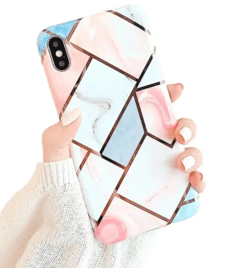 Soft silicone gel protective shell case for iPhone models 6 through 11 Pro Max in Style C.