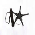 Black football juggling belt with 2 metre rotating cord for ball control training