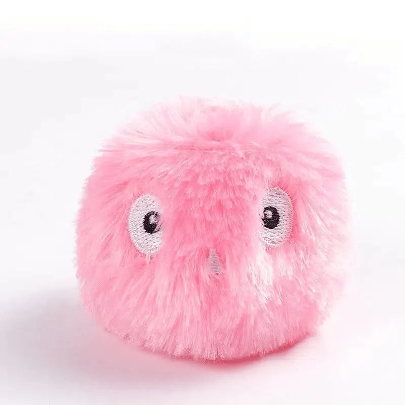 55mm interactive pet toy ball in blue, pink or yellow with animal sounds and gravity sensor