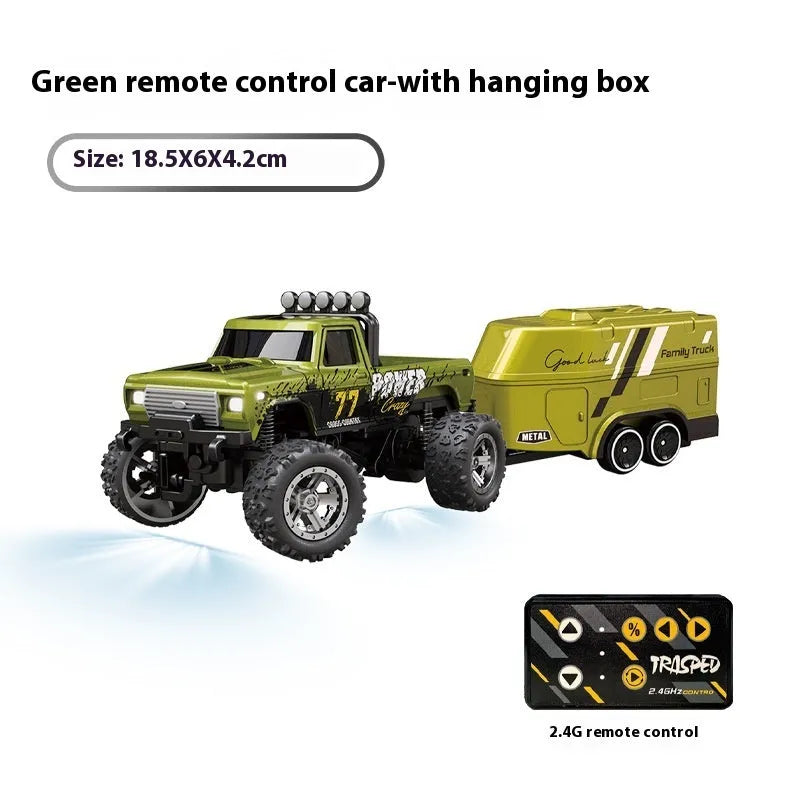 Alloy four-wheel drive electric rock crawler toy with remote control for girls aged 0-3 years in pink