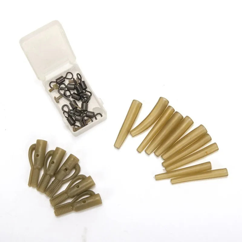 Tobly European carp fishing accessory set with 30 pieces including anti-winding pipes and threaded hoses