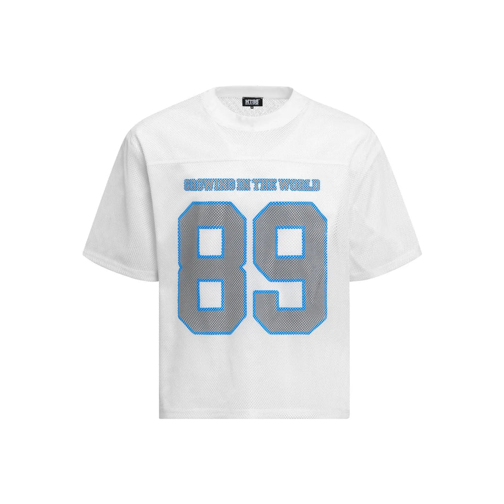 Men's loose-fitting casual T-shirt in black or white with regular sleeves