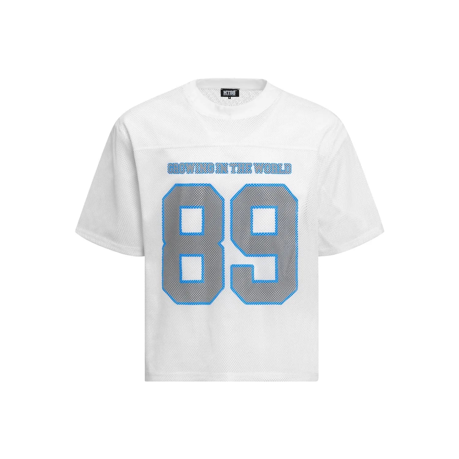 Men's loose-fitting casual T-shirt in black or white with regular sleeves