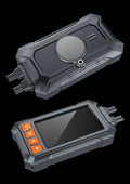 3 inch motorcycle dash cam with dual lenses and GPS module for front and rear recording