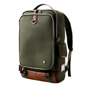Men's modern Korean style backpack in Oxford cloth, showing large capacity and colour options.