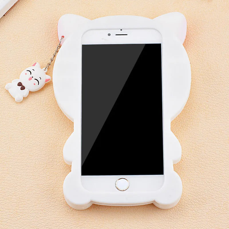 Soft silicone phone case showing edge protection and port access for Samsung and iPhone models