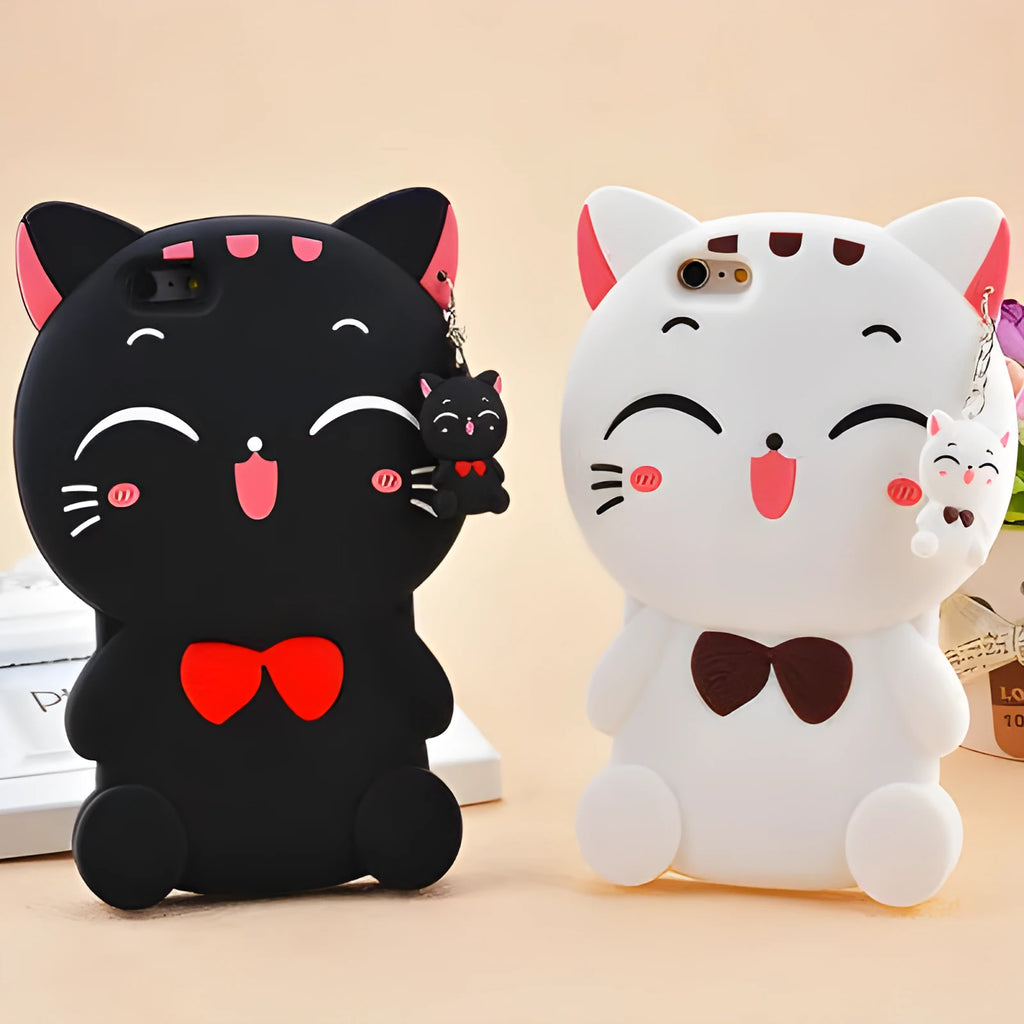 Soft silicone phone case showing edge protection and port access for Samsung and iPhone models