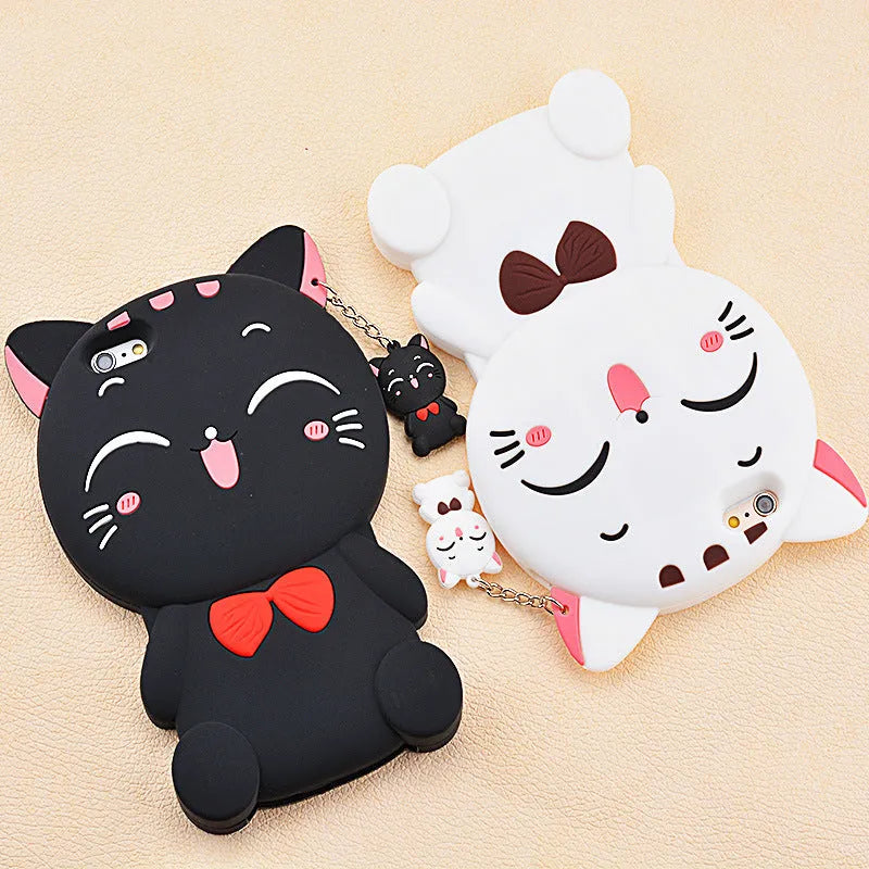 Soft silicone phone case showing edge protection and port access for Samsung and iPhone models