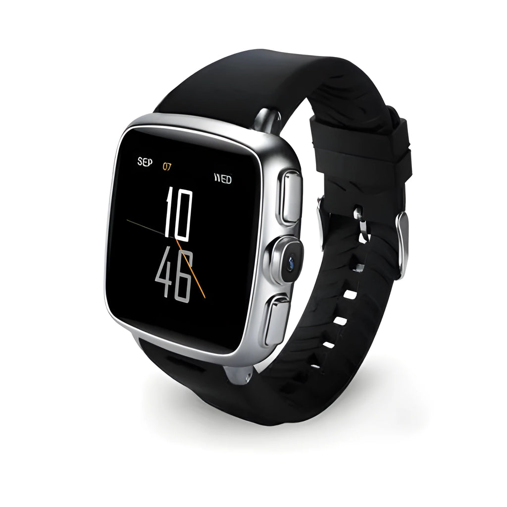 Z01 smart watch with 1.54 inch touchscreen display shown in black colour