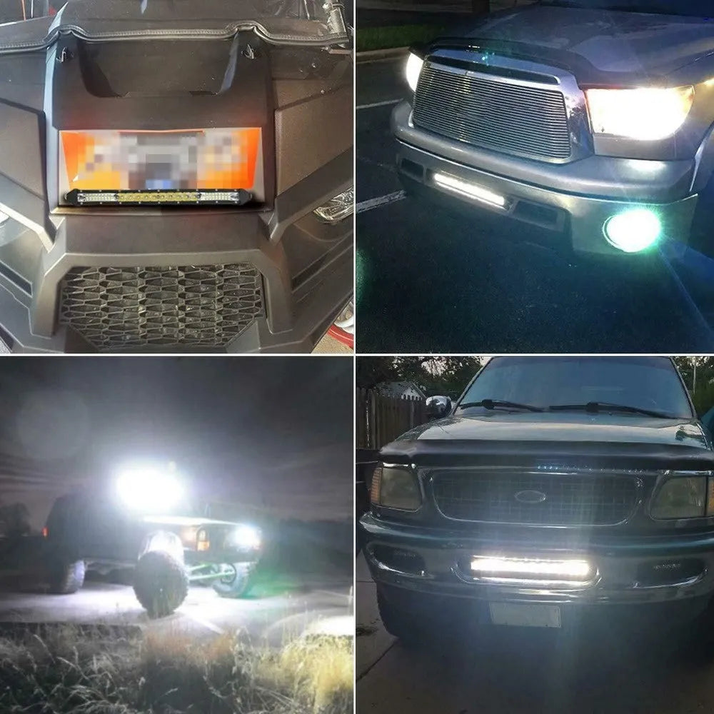 Ultra-thin aluminium alloy LED strip light for vehicle roofs and bumpers in three length options
