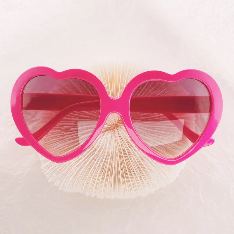 SUNFLOWER childrens plastic love-style sunglasses in multiple frame colours for kids birthday gift