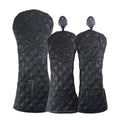Golf wooden pole waterproof protective cover for club shafts in black and white colours
