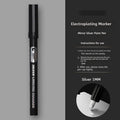 Waterproof mirror marker pen with 1mm or 2mm nib for writing on glass surfaces