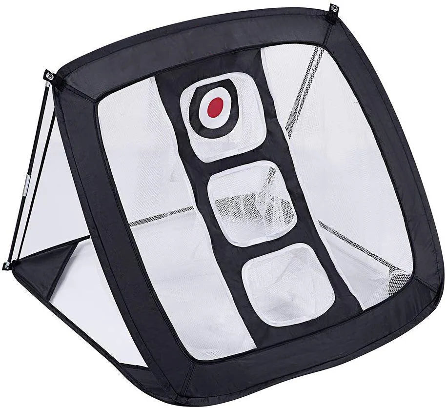 Square cutting rod net practice hitting net with metal frame pop-up design for beginners