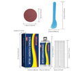 85ml metal repair epoxy adhesive kit with push rod, scraper and sandpaper for stainless steel copper aluminium
