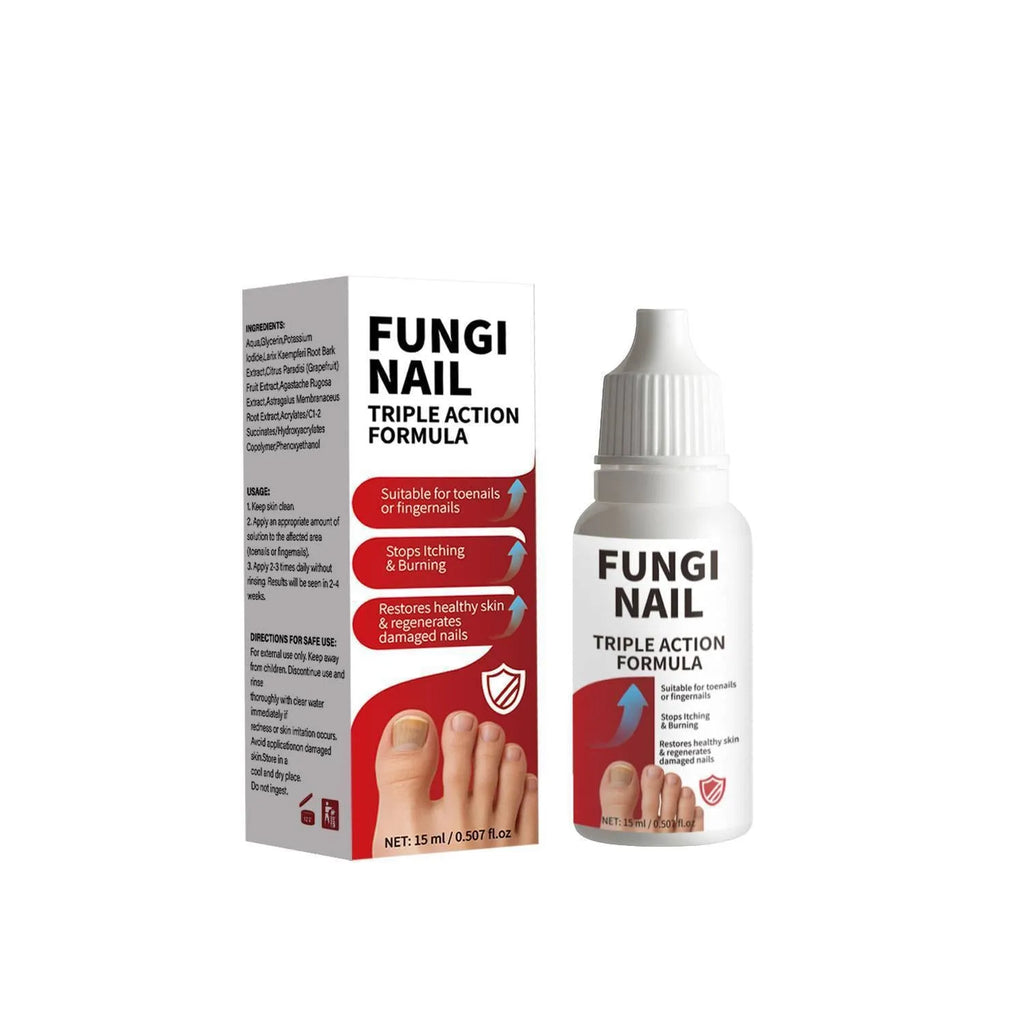 15ml bottle of anti-fungal nail repair solution for damaged brittle split discoloured nails