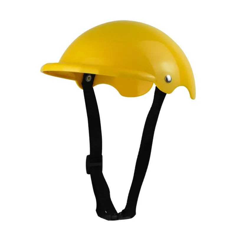 Small S size plastic pet helmet for dogs and cats in black, green, pink, or yellow.