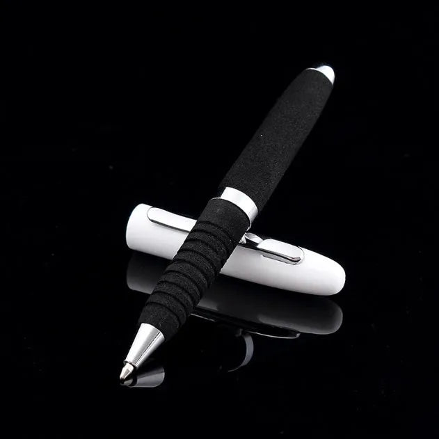EVA metal cap mini ballpoint pen with 1.0mm tip in compact 112mm size