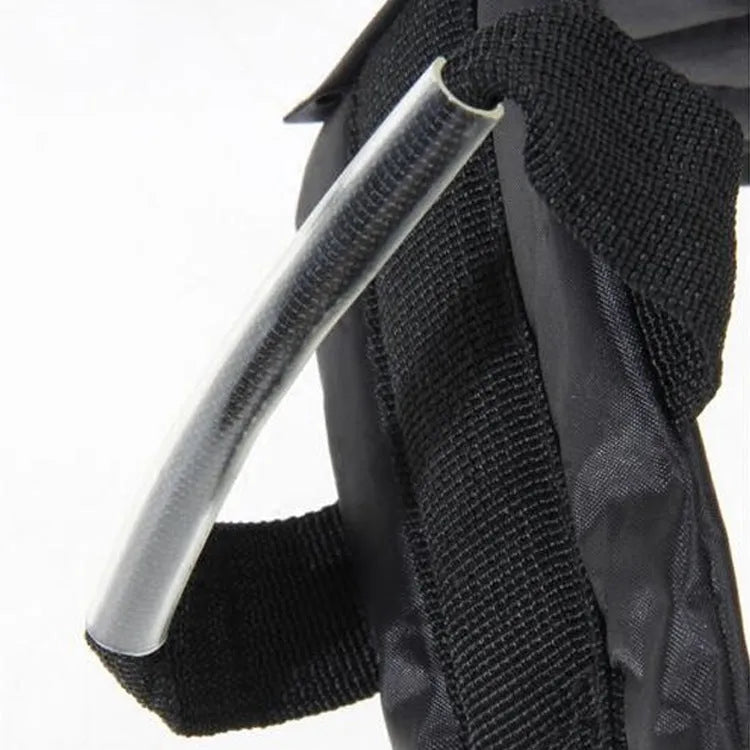 Black polyester electric car safety harness for children aged 1-12 with double shoulder straps