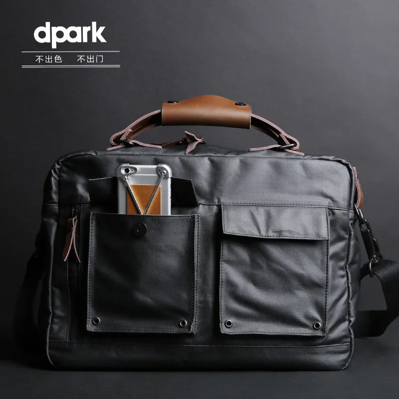 Dpark black single shoulder sling laptop bag for a 14 or 15 inch Lenovo laptop