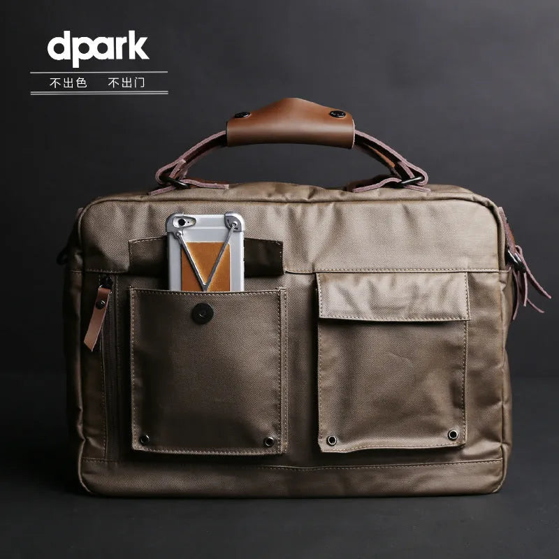 Dpark black single shoulder sling laptop bag for a 14 or 15 inch Lenovo laptop