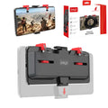 Black PG-9137 phone gaming trigger stand showing adjustable trigger and telescopic phone clip.