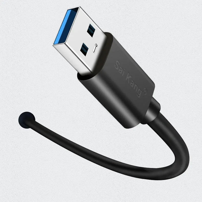 Black USB 3.0 and 2.0 male to female extension cable with double-layer shielding available in multiple lengths