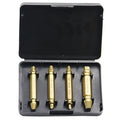 4341 high-speed steel screw extractor set for removing stripped fasteners and nails