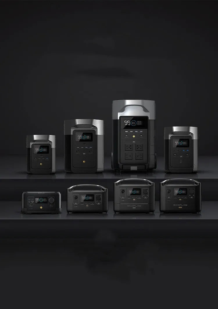 RIVER Pro 720Wh portable power station with LCD screen and multiple output ports